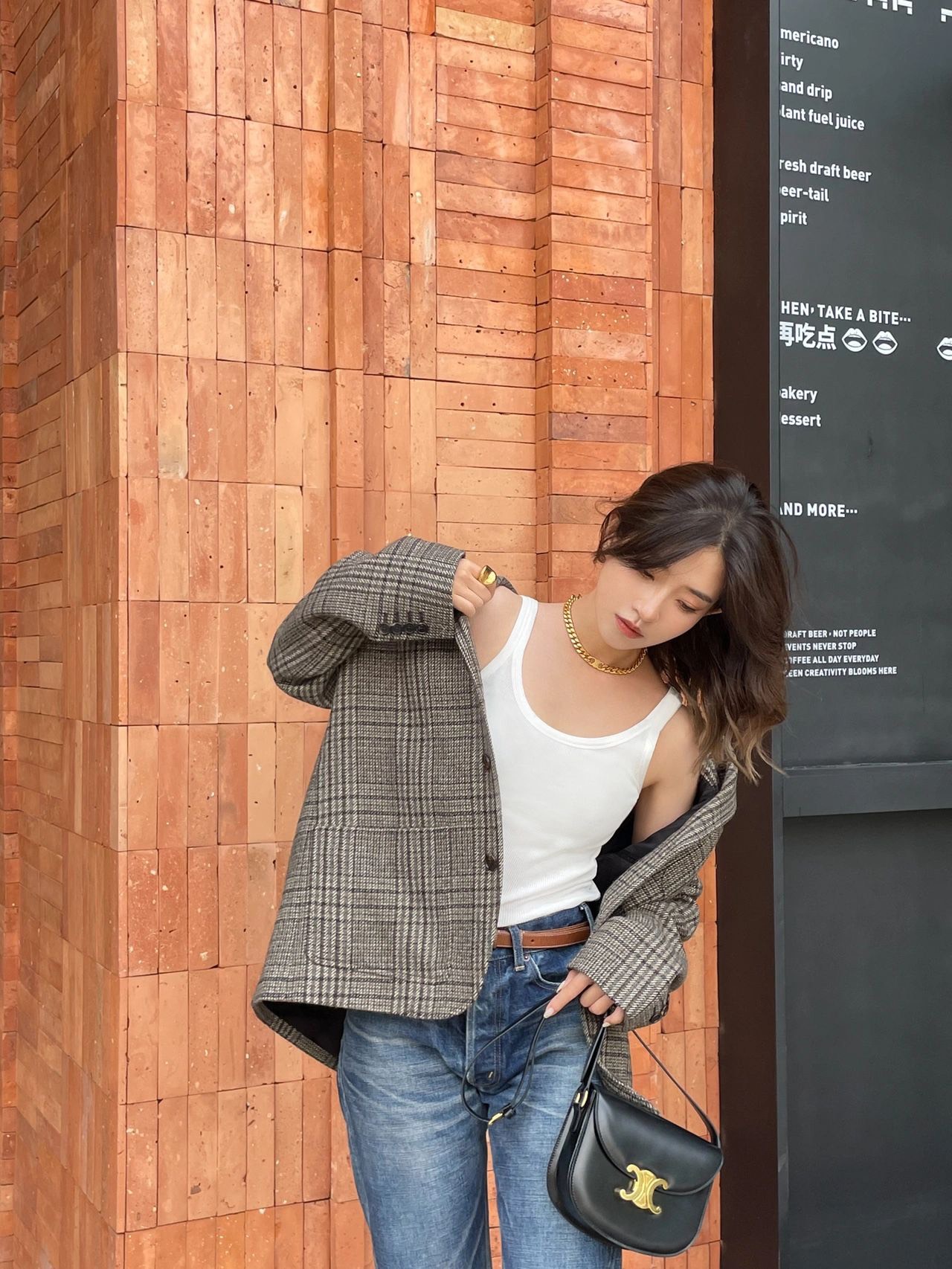 CELINE TEEN BESACE TRIOMPHE 18.5CM BAG 110413黑色