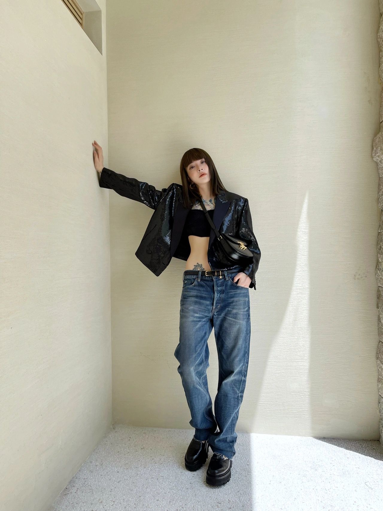 CELINE TEEN BESACE TRIOMPHE 18.5CM BAG 110413黑色