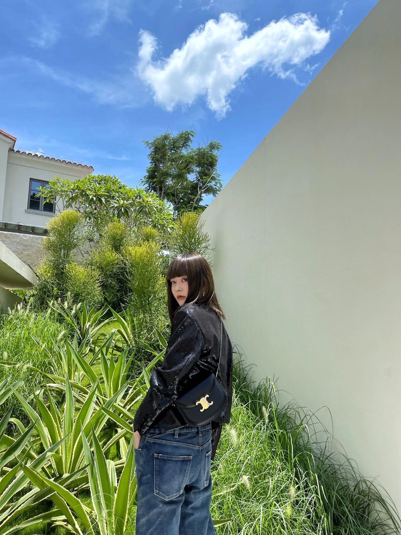 CELINE TEEN BESACE TRIOMPHE 18.5CM BAG 110413黑色