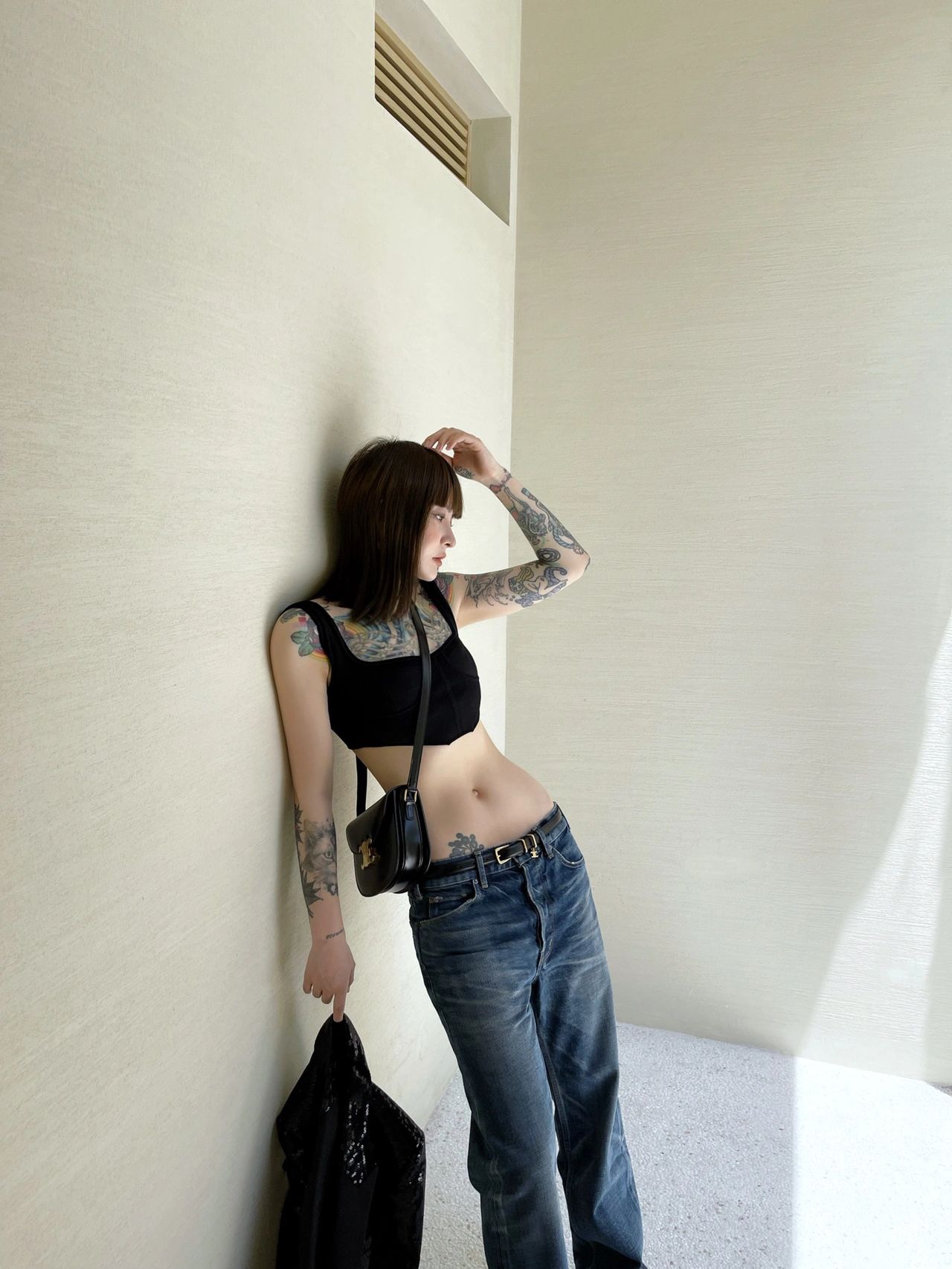 CELINE TEEN BESACE TRIOMPHE 18.5CM BAG 110413黑色