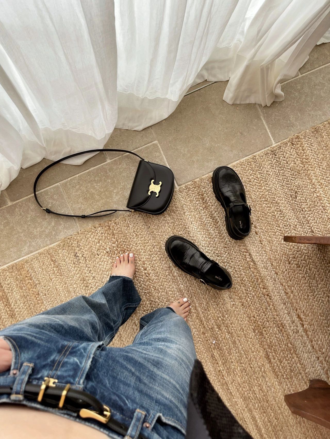 CELINE TEEN BESACE TRIOMPHE 18.5CM BAG 110413黑色