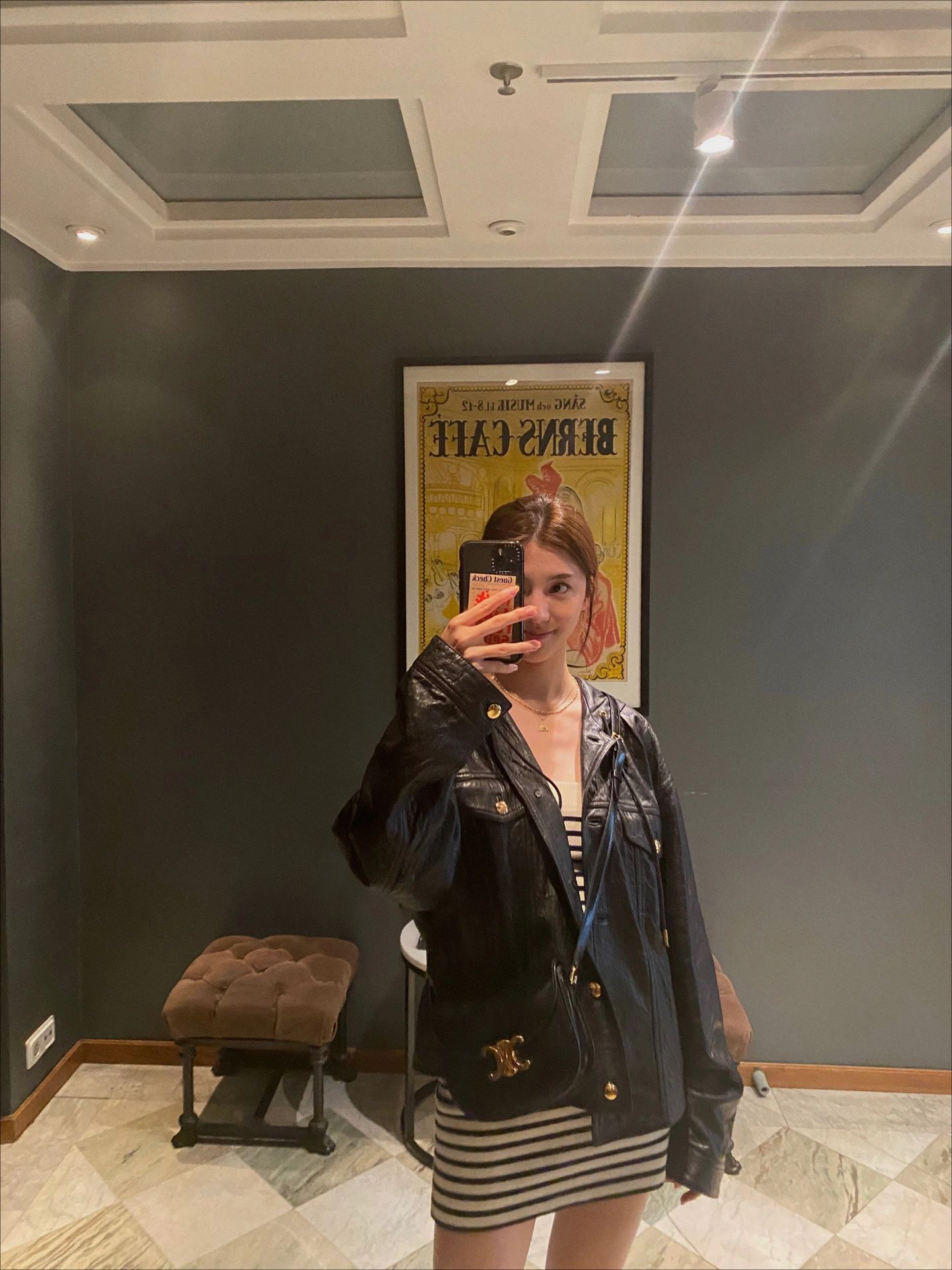 CELINE TEEN BESACE TRIOMPHE 18.5CM BAG 110413黑色