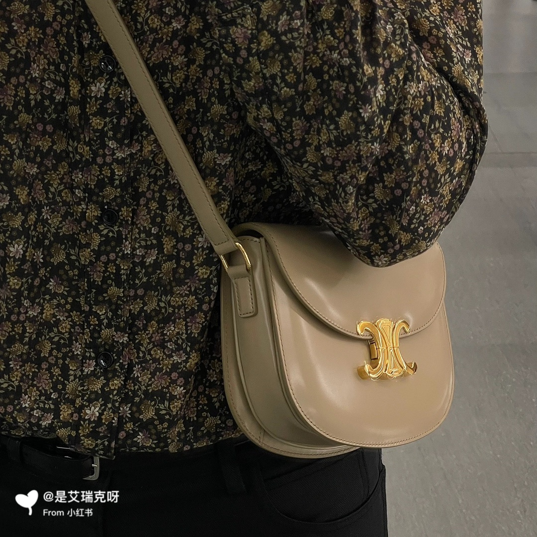 CELINE TEEN BESACE TRIOMPHE 18.5CM BAG 110413裸色