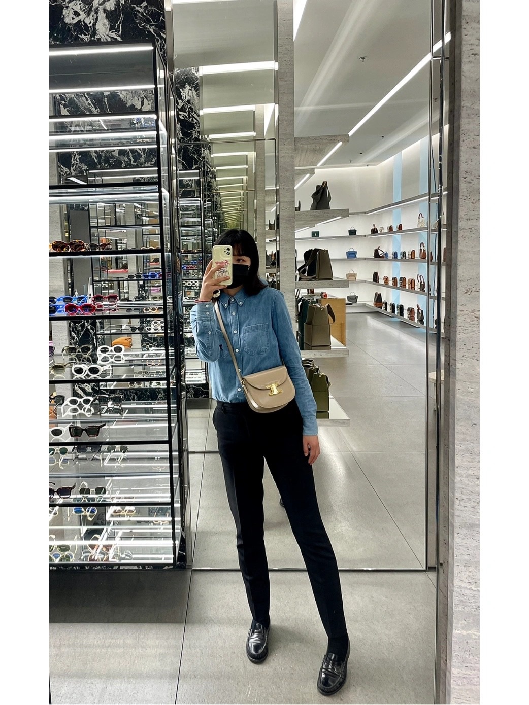 CELINE TEEN BESACE TRIOMPHE 18.5CM BAG 110413裸色