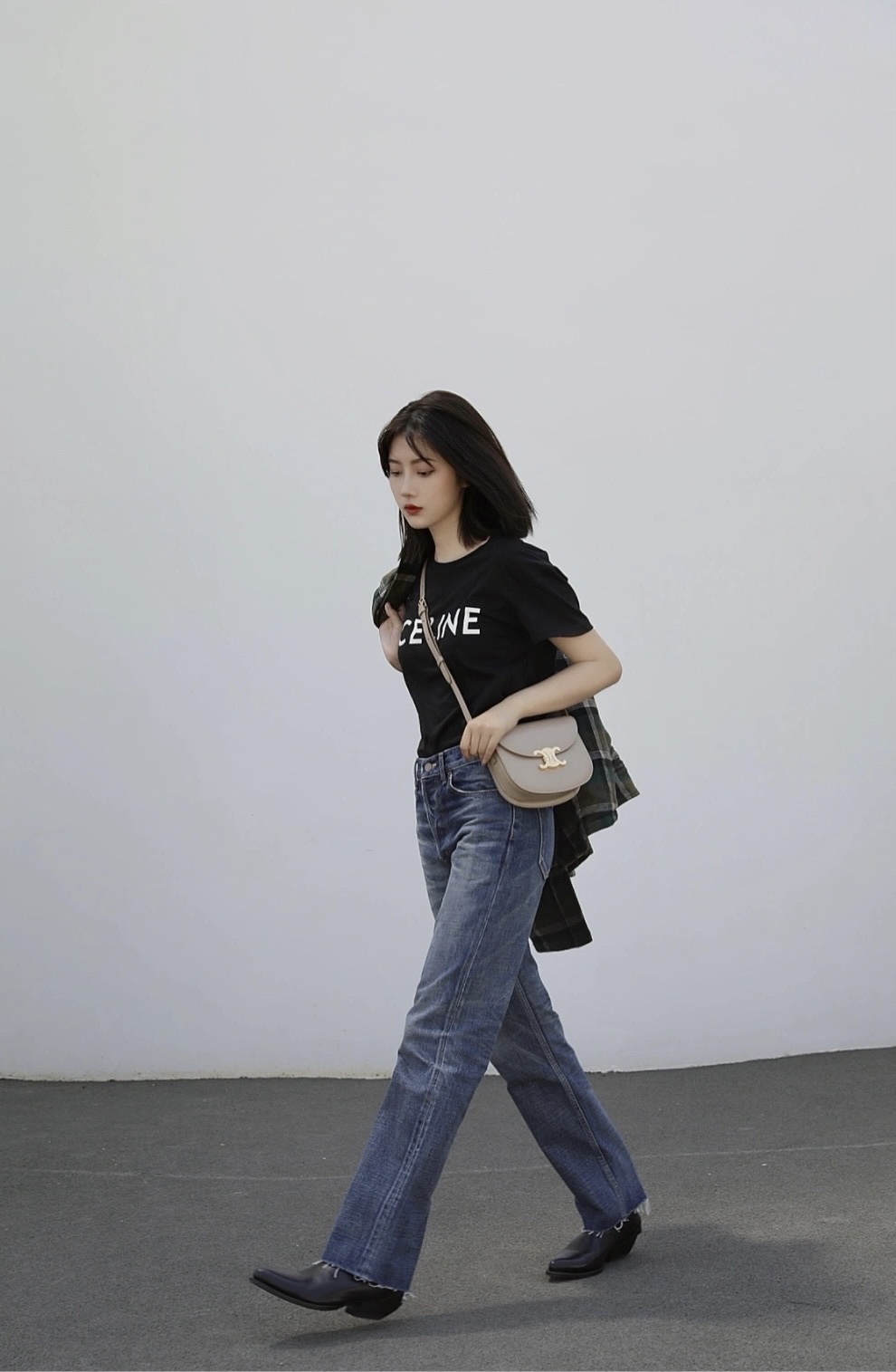 CELINE TEEN BESACE TRIOMPHE 18.5CM BAG 110413裸色