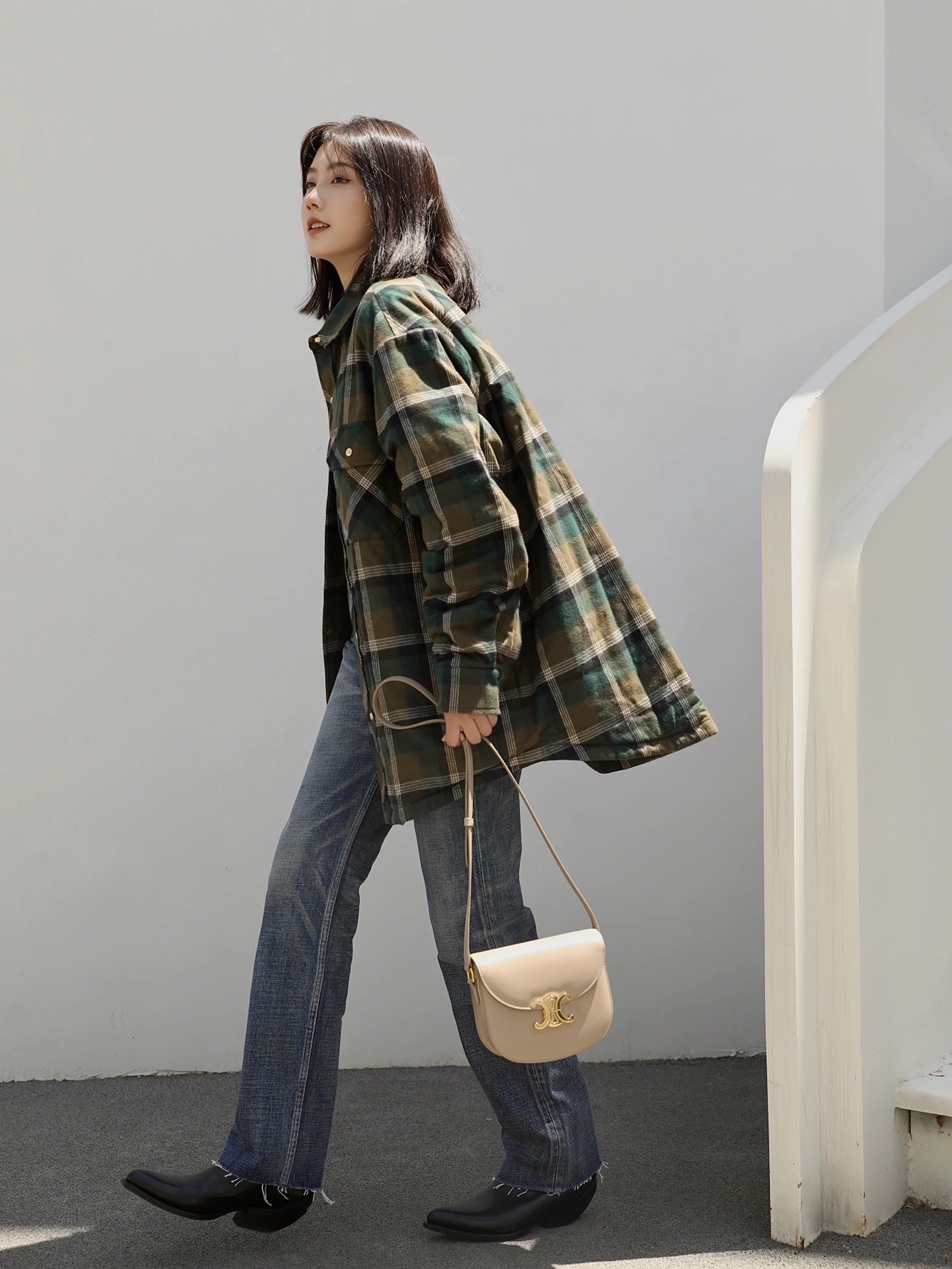 CELINE TEEN BESACE TRIOMPHE 18.5CM BAG 110413裸色