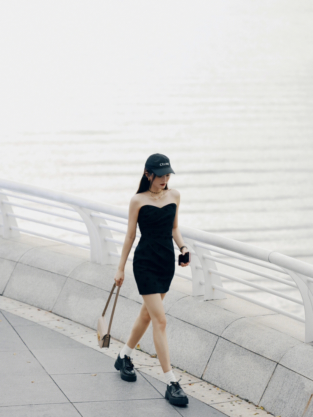 CELINE TEEN BESACE TRIOMPHE 18.5CM BAG 110413裸色