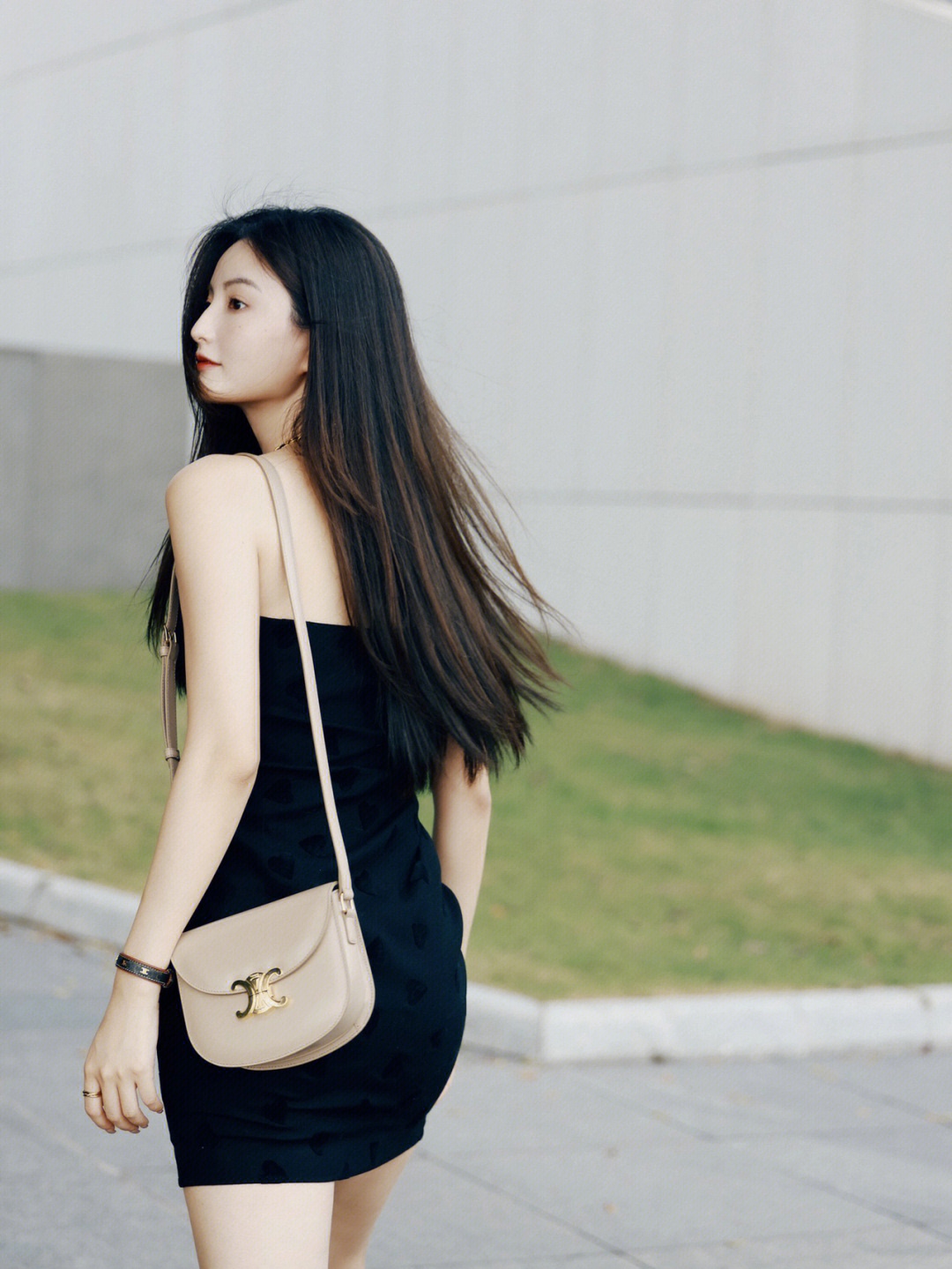 CELINE TEEN BESACE TRIOMPHE 18.5CM BAG 110413裸色