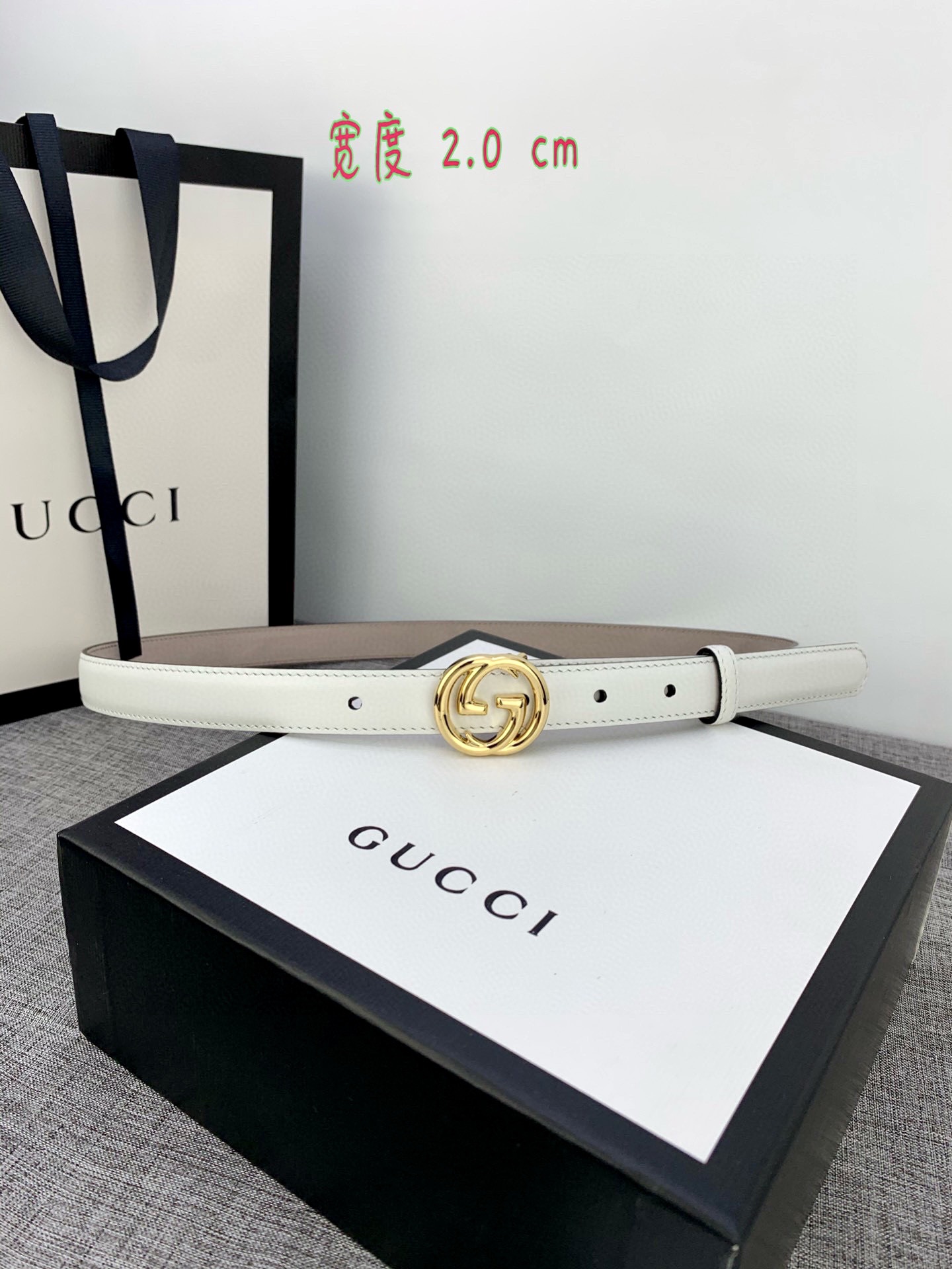 宽度85GUCCI此细款腰带用采光头