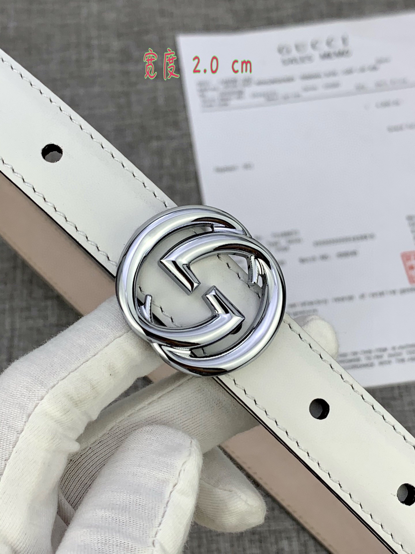 宽度85GUCCI此细款腰带用采光头