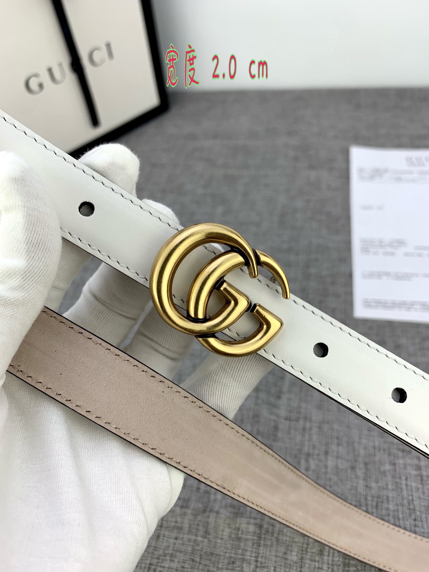 宽度85GUCCI此细款腰带用采光头