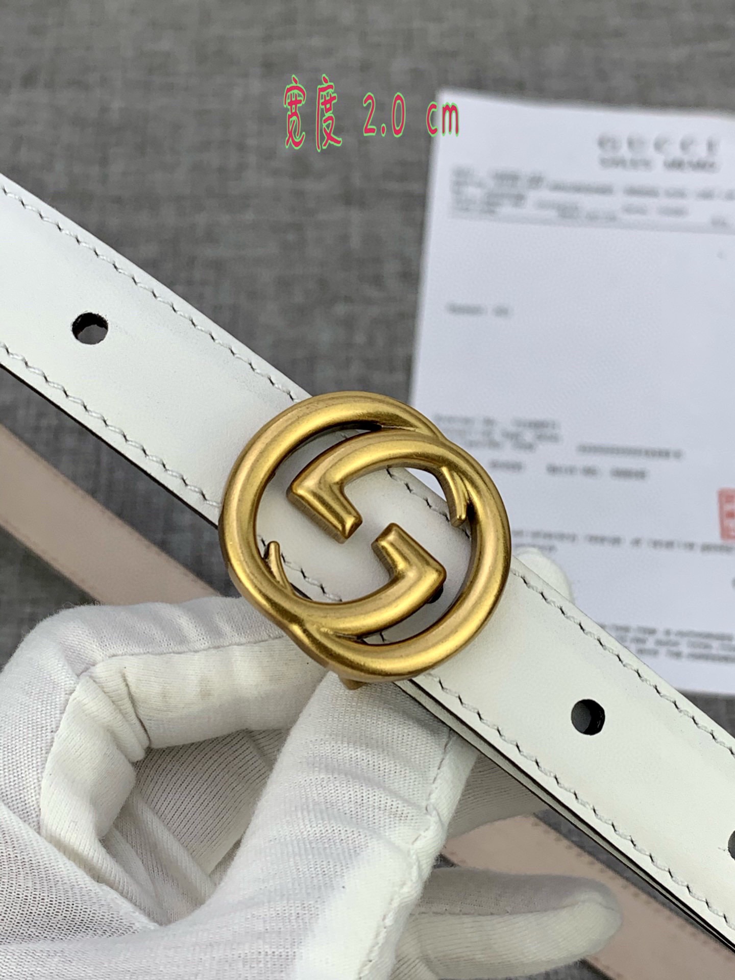 宽度85GUCCI此细款腰带用采光头