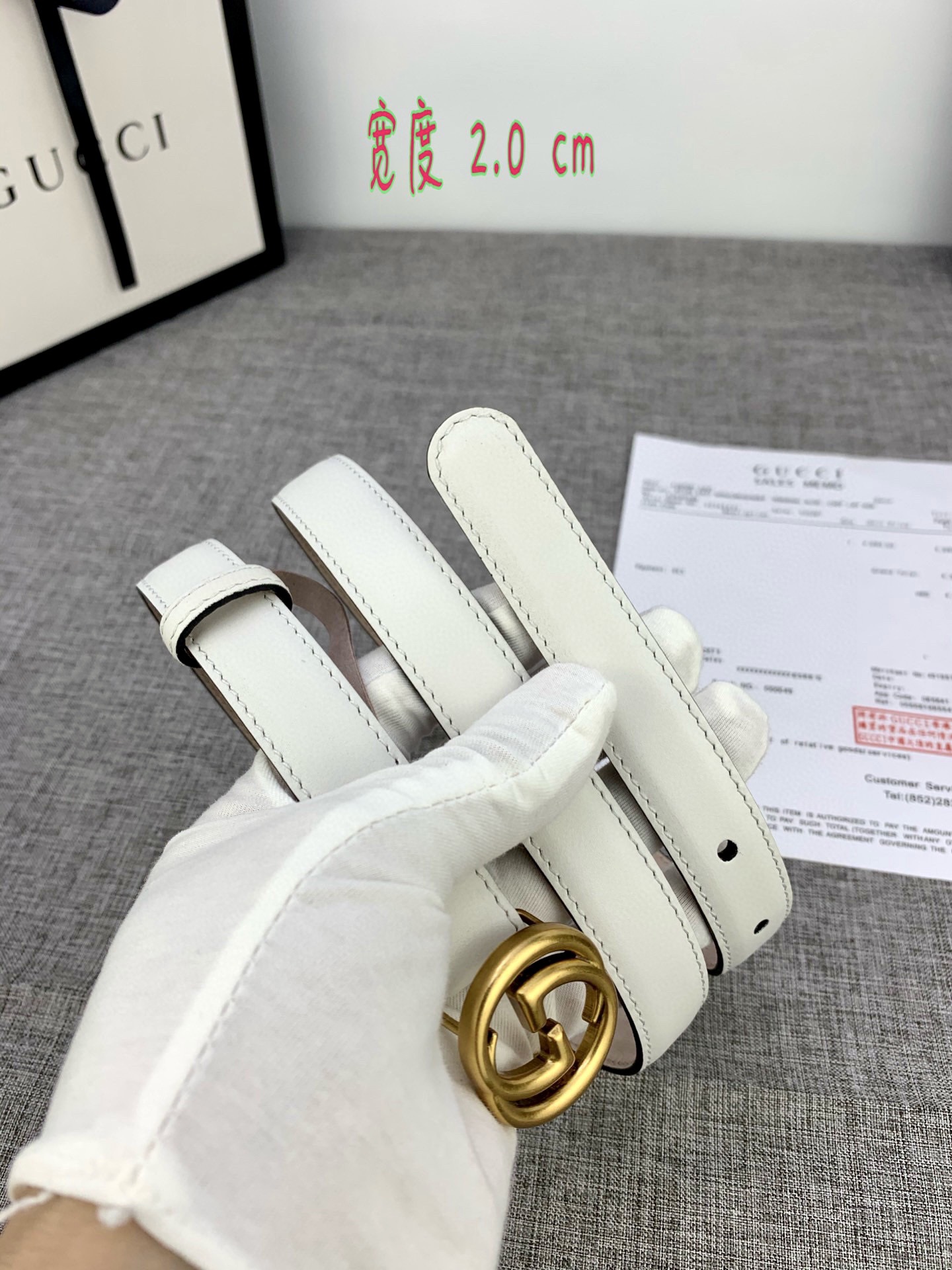 宽度85GUCCI此细款腰带用采光头