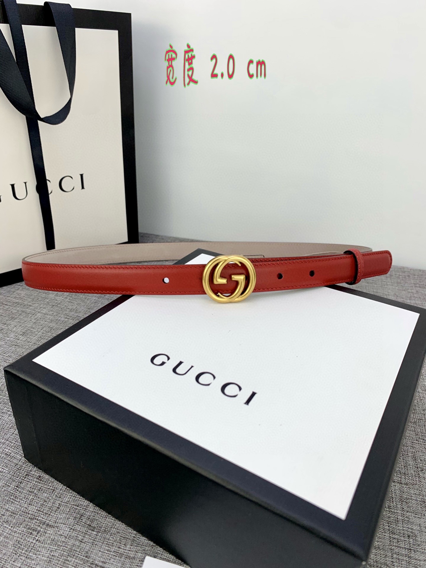 宽度85GUCCI此细款腰带用采光头