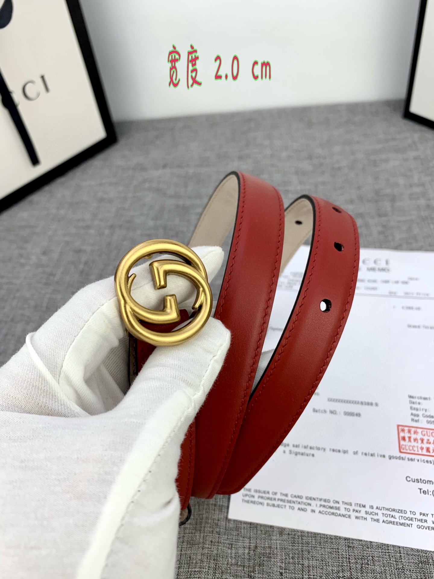 宽度85GUCCI此细款腰带用采光头
