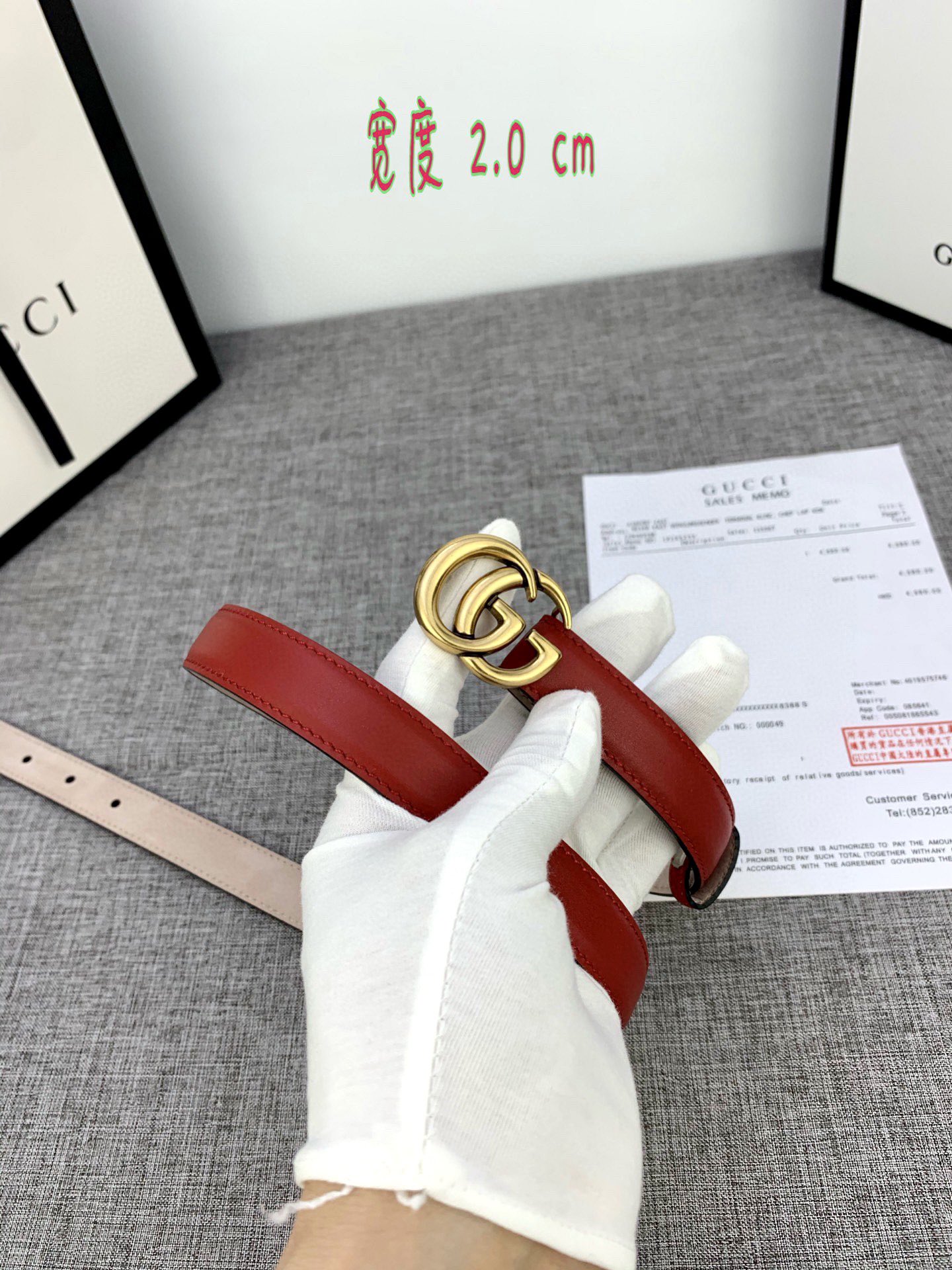 宽度85GUCCI此细款腰带用采光头