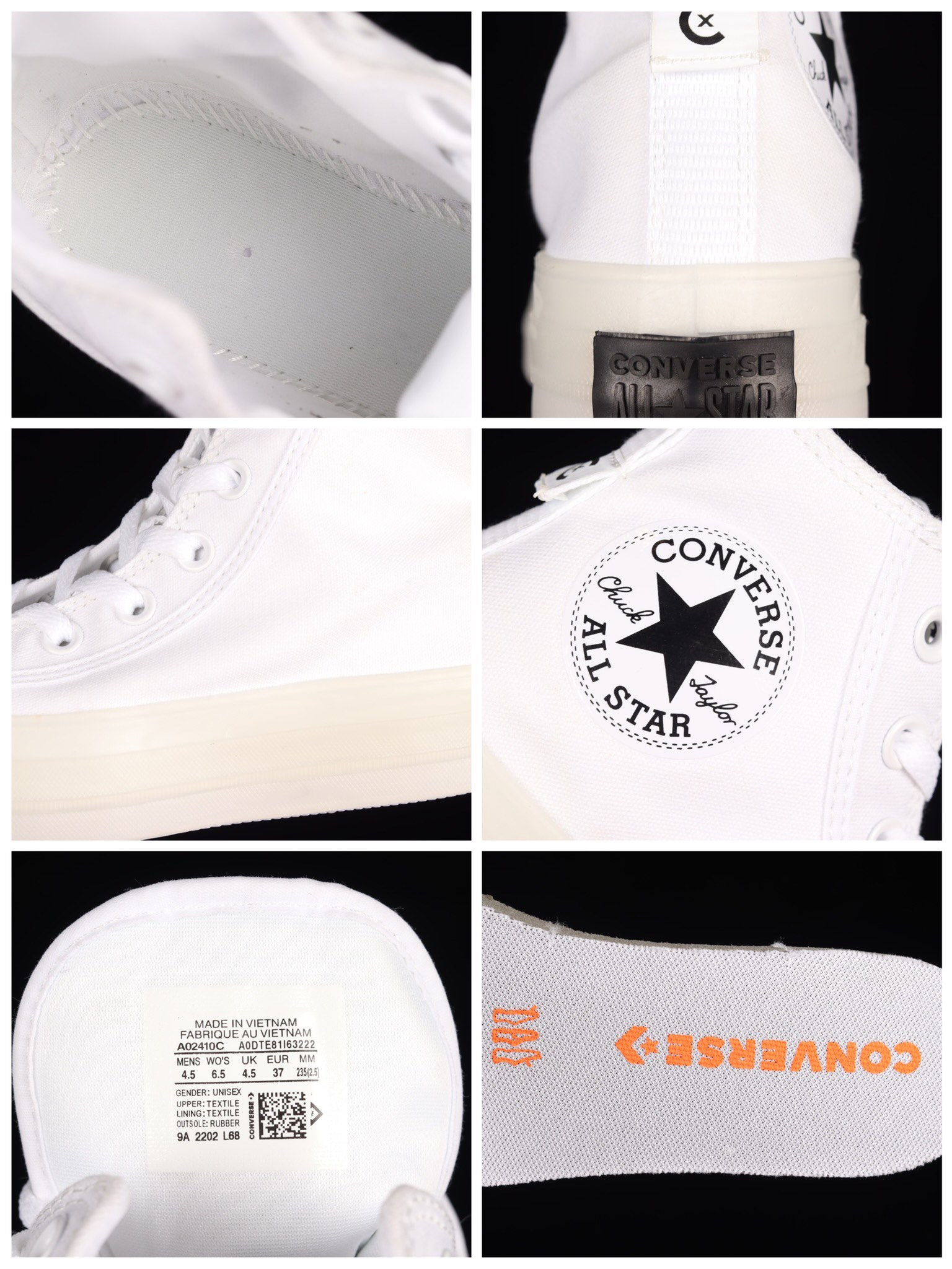 Converse All Star CX 匡威夏季新款CX水晶果冻鞋系列百搭小白鞋 A02411C - 床上用品店