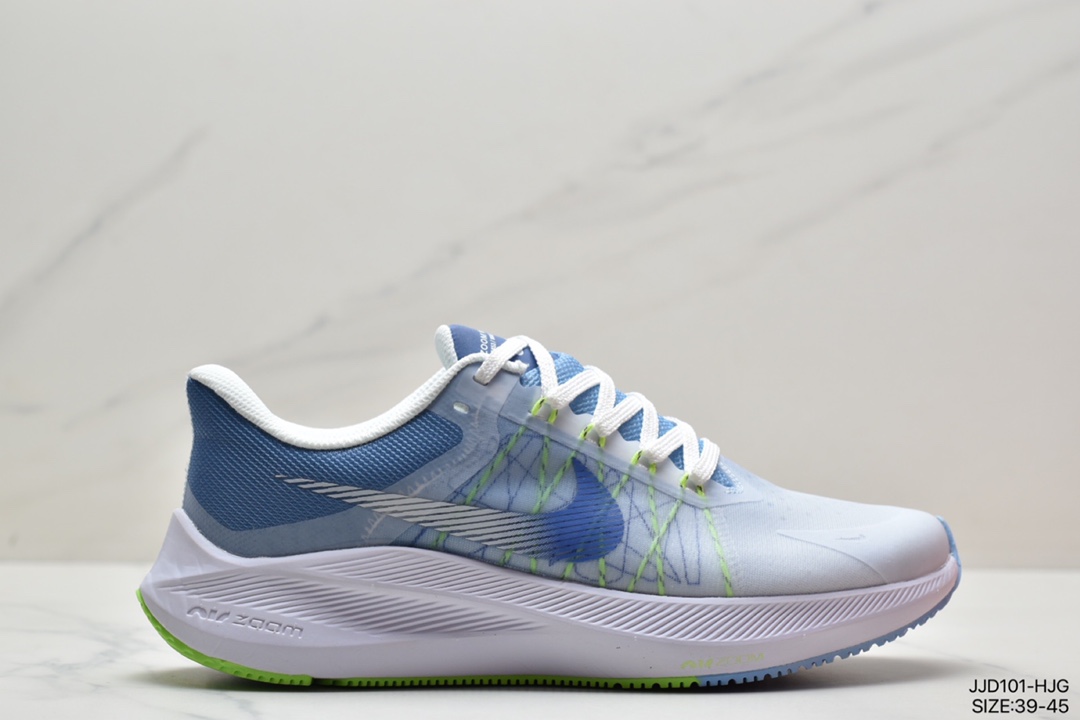 130 耐克Nike Zoom WINFLO 8代 轻质透气休闲运动跑步鞋 CW3419-008