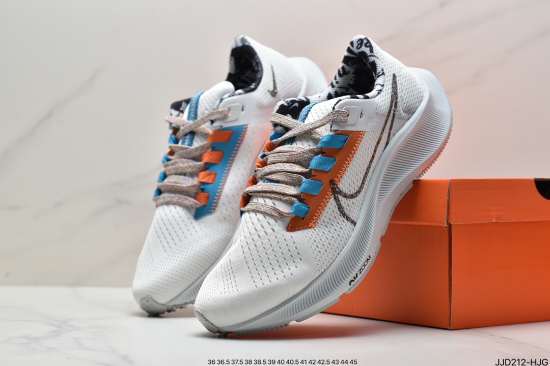 130 真标耐克Pegasus 38 登月38代系列九针眼网纱透气缓震疾速跑鞋DJ0860-400