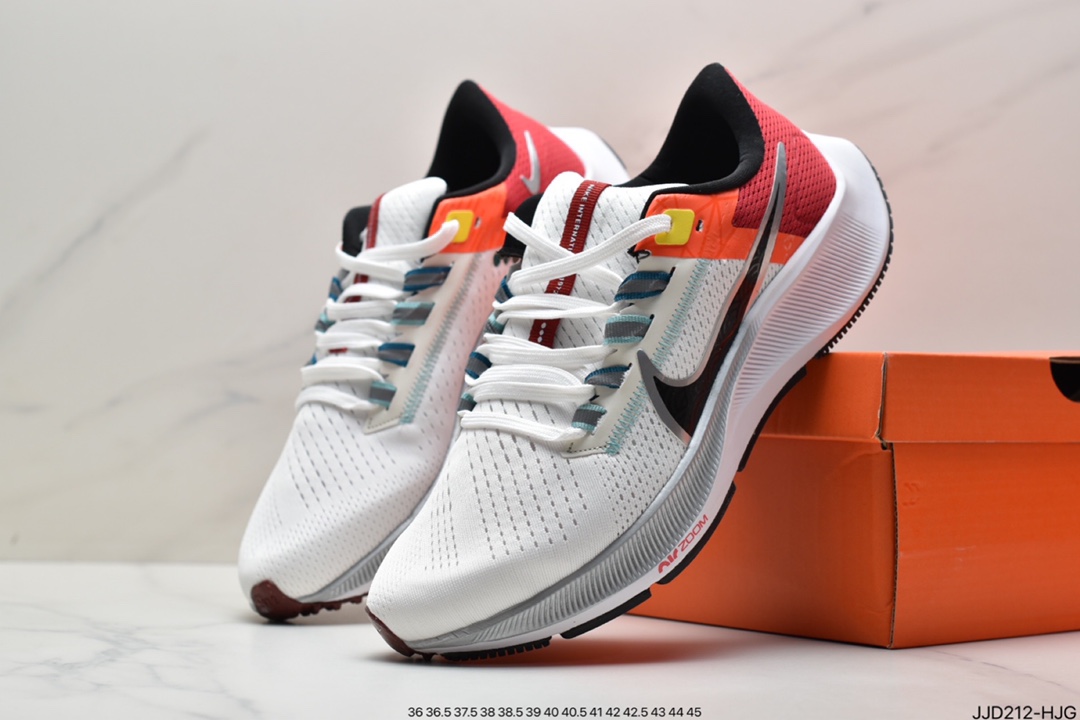 130 真标耐克Pegasus 38 登月38代系列九针眼网纱透气缓震疾速跑鞋DJ0860-400