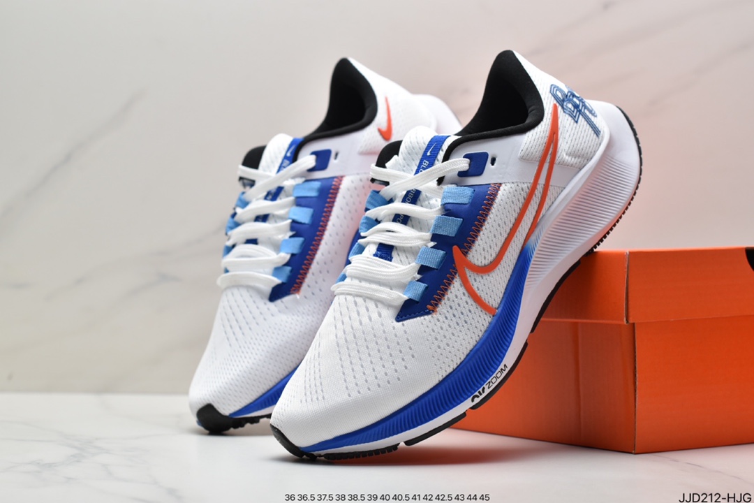 130 真标耐克Pegasus 38 登月38代系列九针眼网纱透气缓震疾速跑鞋DJ0860-400