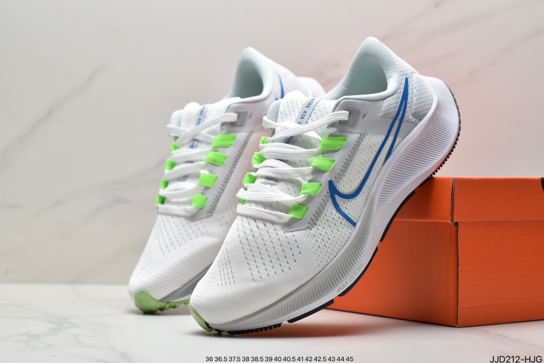 130 真标耐克Pegasus 38 登月38代系列九针眼网纱透气缓震疾速跑鞋DJ0860-400