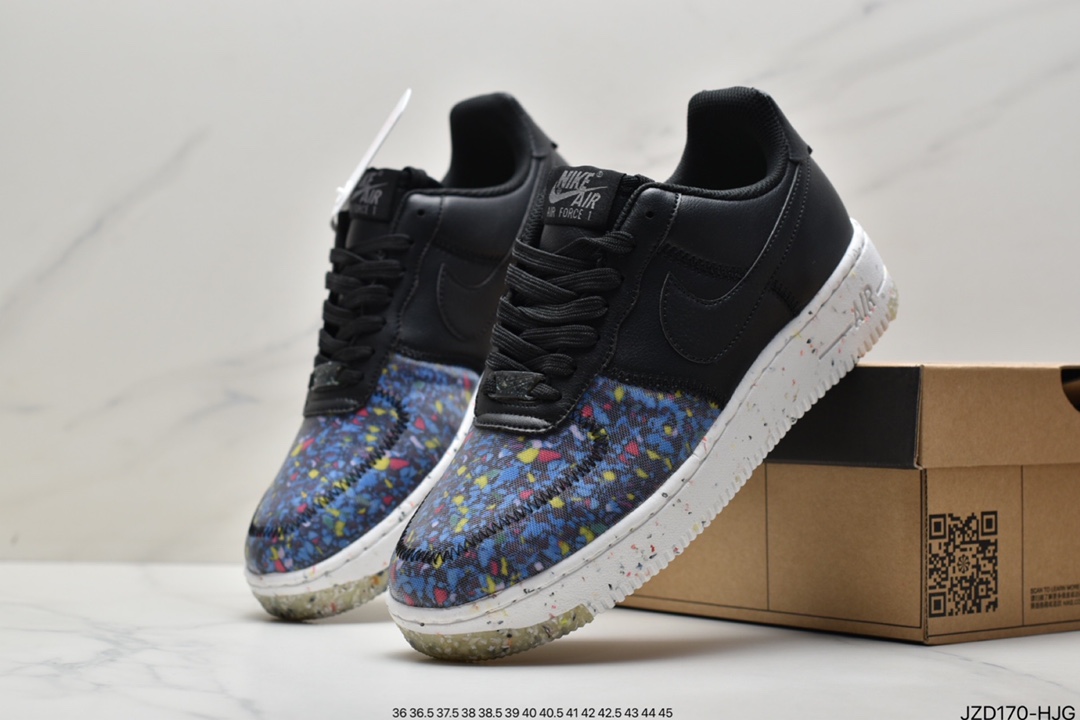 140 耐克Nike Air Force 1 Crater”Recycled Black”空军CZ1524-002