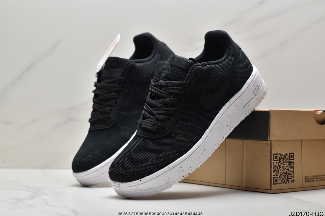 140 耐克Nike Air Force 1 Crater”Recycled Black”空军CZ1524-002