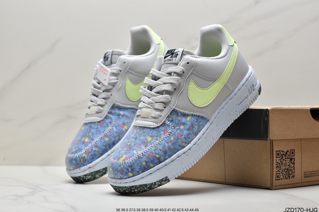 140 耐克Nike Air Force 1 Crater”Recycled Black”空军CZ1524-002