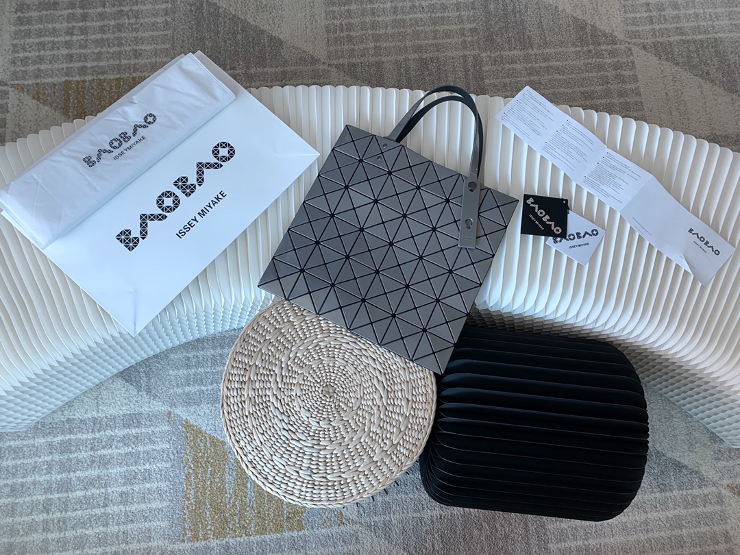 Issey Miyake Bao Bao 6x6 Laser Grey Tote Bag | Foldable Travel Essential 3 i1657947586 6331 0