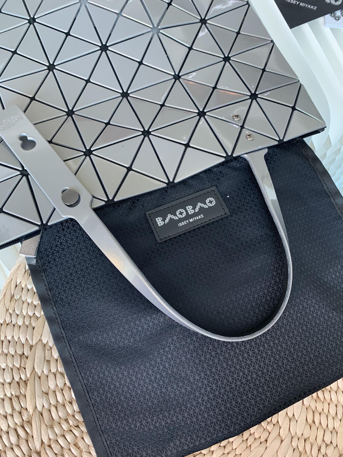 Issey Miyake Bao Bao 6x6 Laser Grey Tote Bag | Foldable Travel Essential 10 i1657947586 6546 7