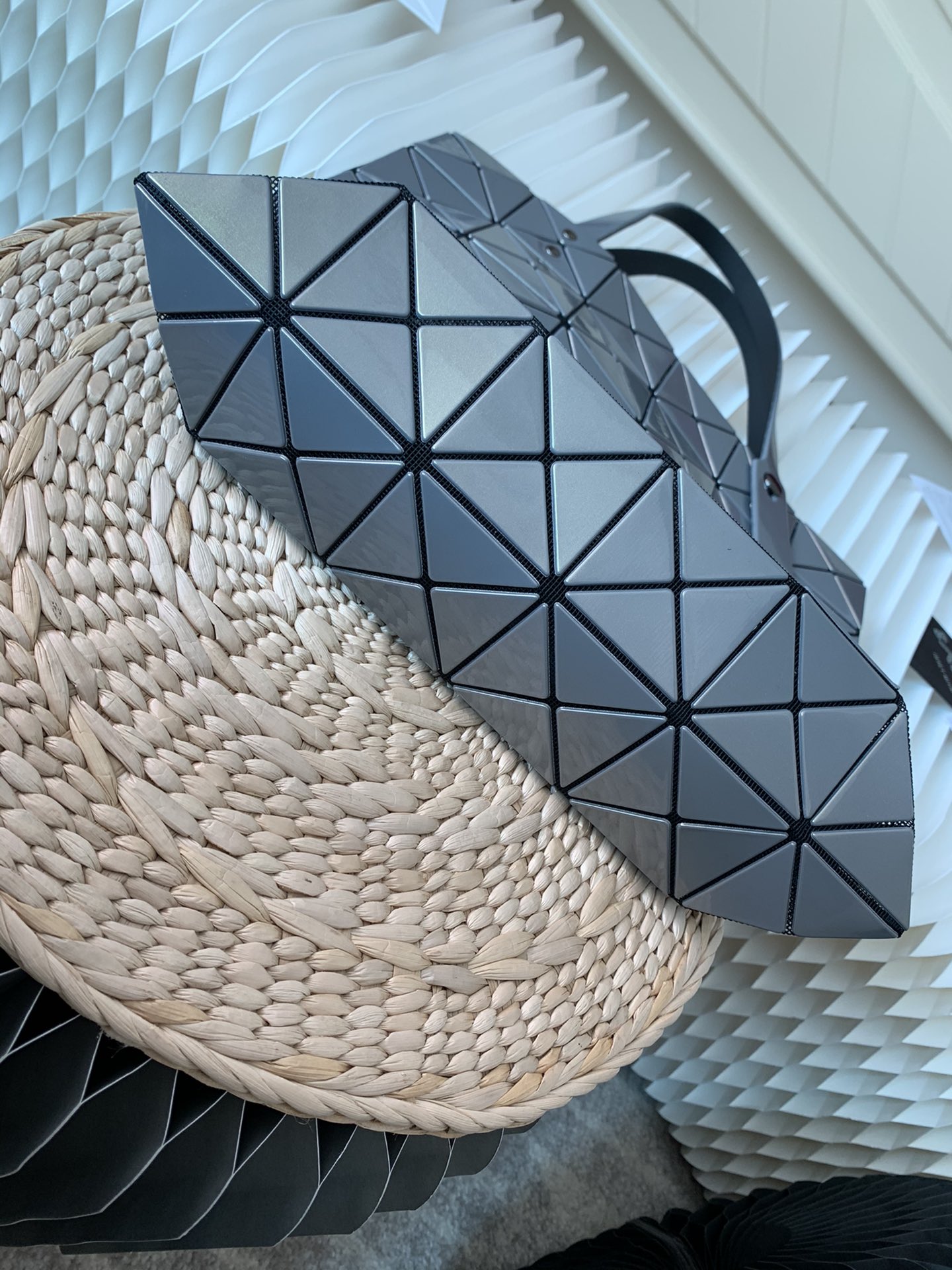 Issey Miyake Bao Bao 6x6 Laser Grey Tote Bag | Foldable Travel Essential 6 i1657947586 7976 6
