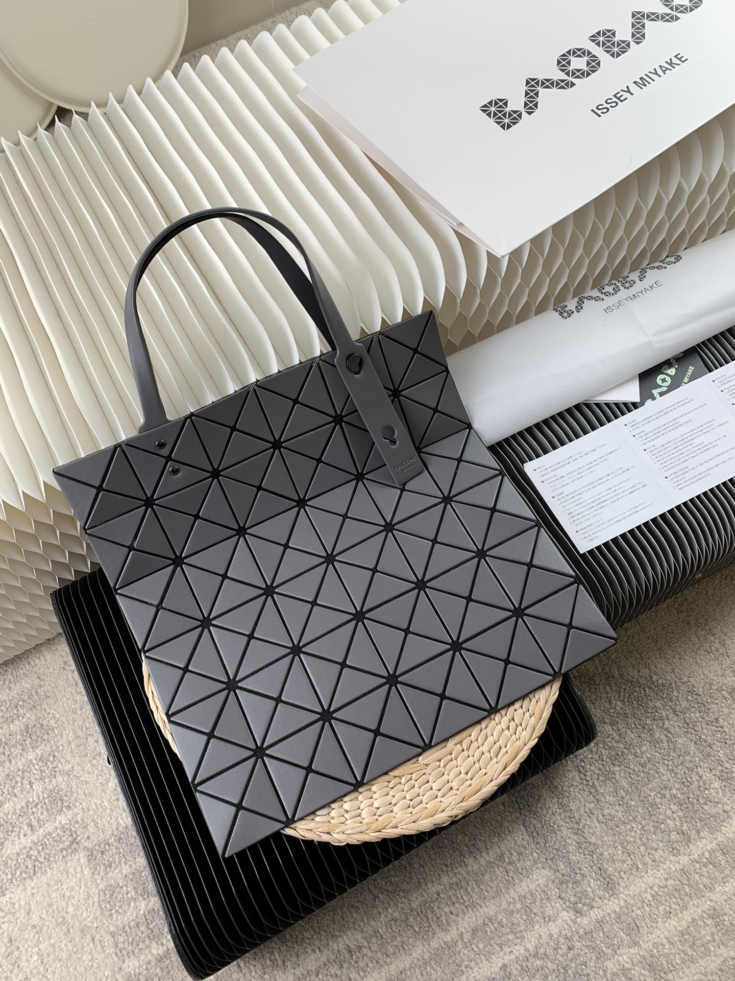Issey Miyake Bao Bao 6x6 Matte Gray Tote Bag 5 i1657948430 2380 3