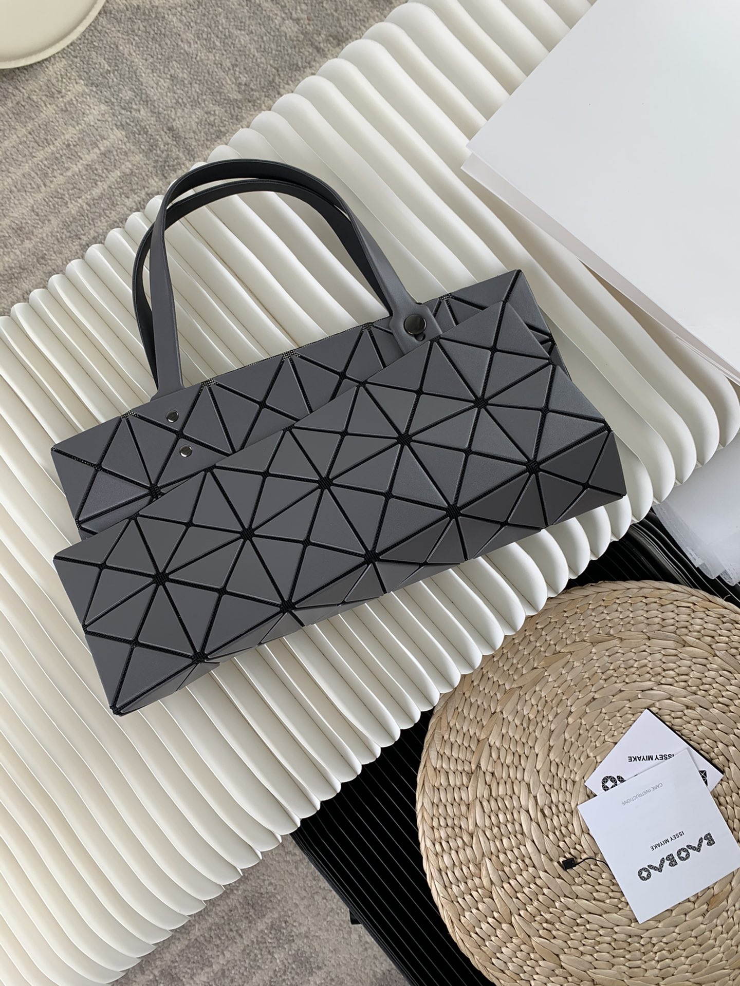 Issey Miyake Bao Bao 6x6 Matte Gray Tote Bag 7 i1657948430 5244 5