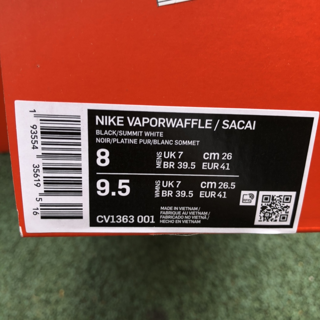 360 Nike Vaporwaffle x Sacai联名 白蓝红 跑鞋 CV1363-001