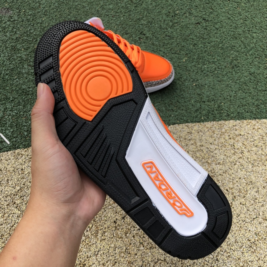 360   Air Jordan 3 Retro AJ3 橙爆裂纹 CT8532-801