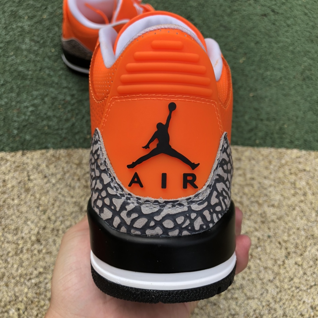 360   Air Jordan 3 Retro AJ3 橙爆裂纹 CT8532-801