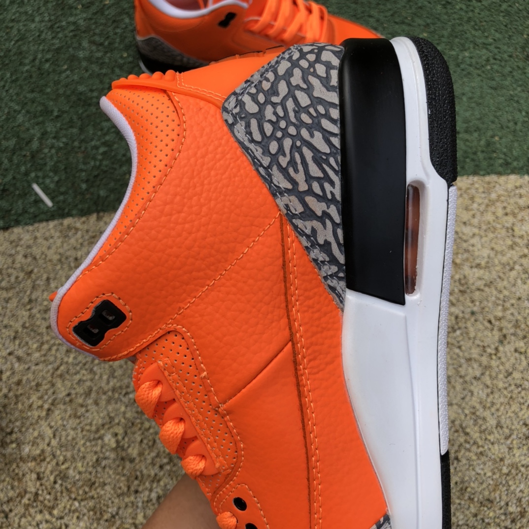360   Air Jordan 3 Retro AJ3 橙爆裂纹 CT8532-801