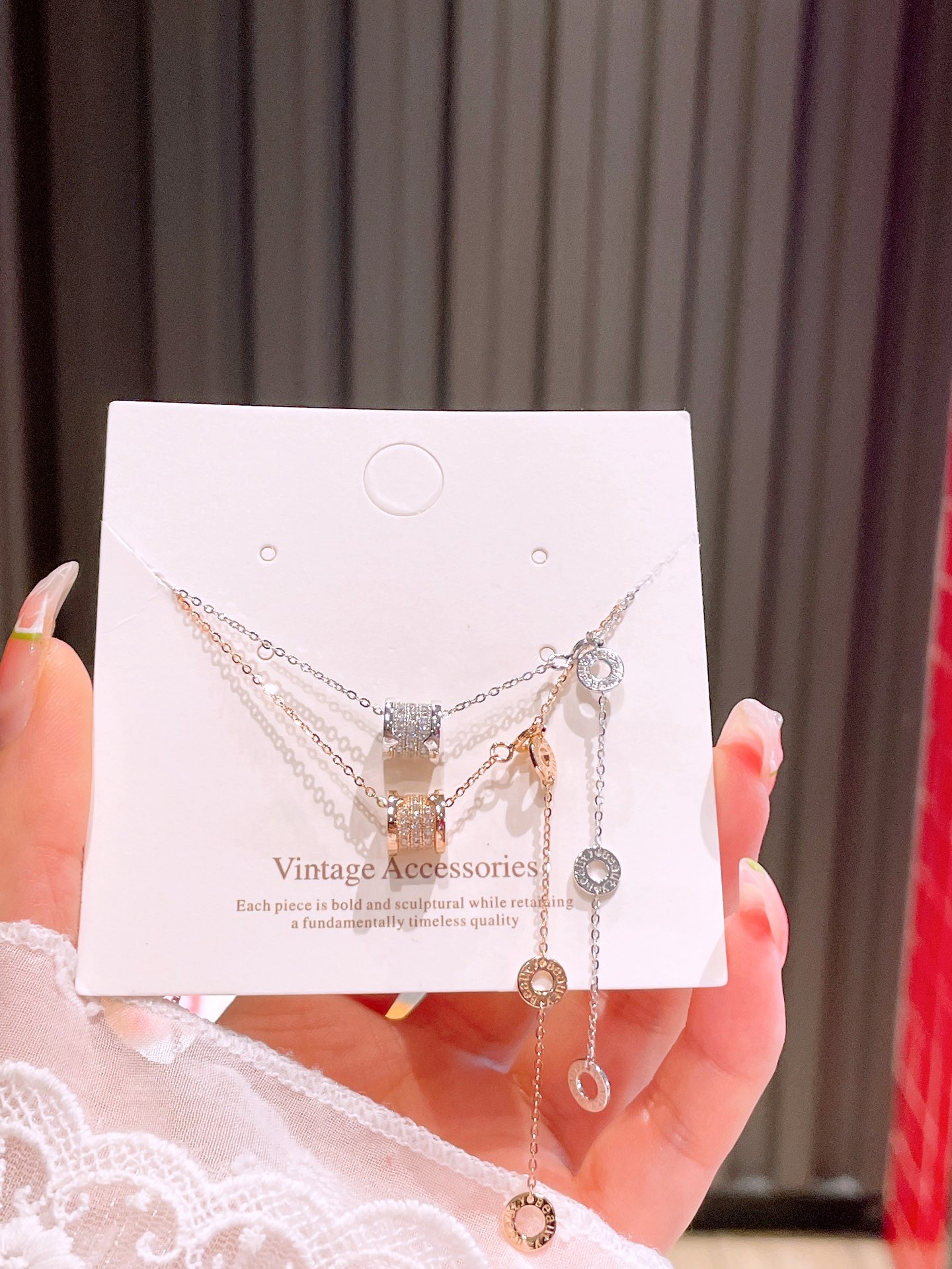 Low Allergy Silver Necklace Intellectual Christmas Silver