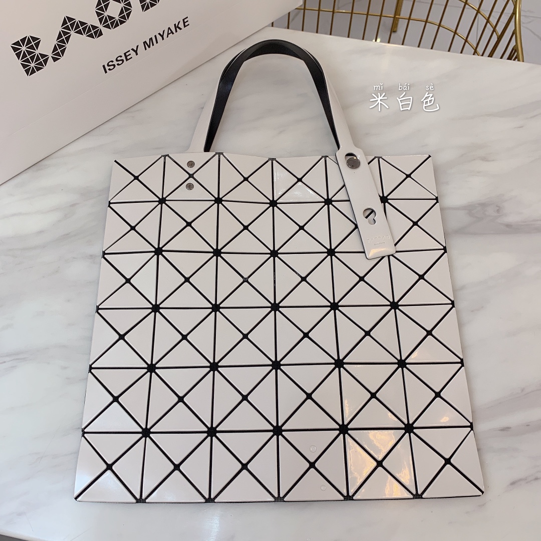 Issey Miyake Bao Bao 6x6 Tote Bag - White, Foldable Travel Essential 3 i1657968215 1777 2