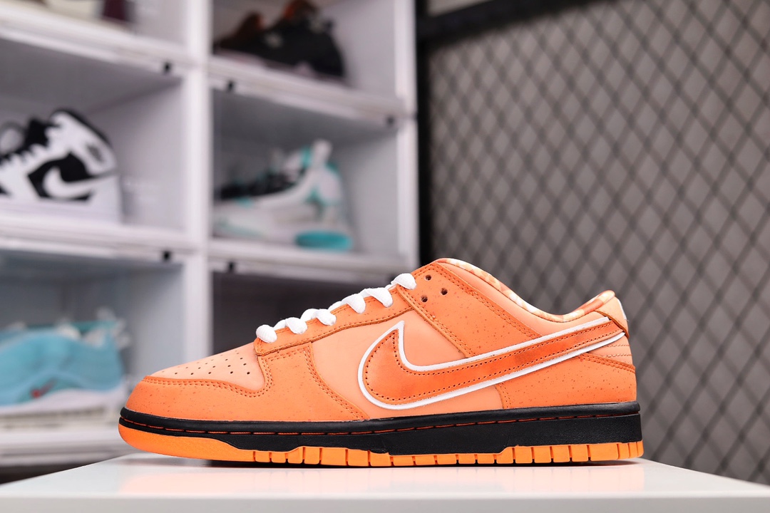H0 NK SB Dunk Low 橙龙虾性价比天花板 尝鲜先行版原装头层材料 独家版型蒸餾加工帶來的是更好的视觉和脚感体验大厂纯原品质出货 清洁度 电绣工艺 皮料切割干净无任何毛边 细节完美 官方