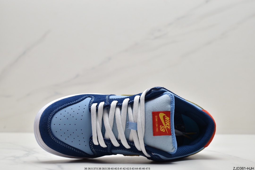 240 耐克Nike SB Dunk Low Pro 复古低帮 头层皮 休闲运动滑板板鞋DD1503-601