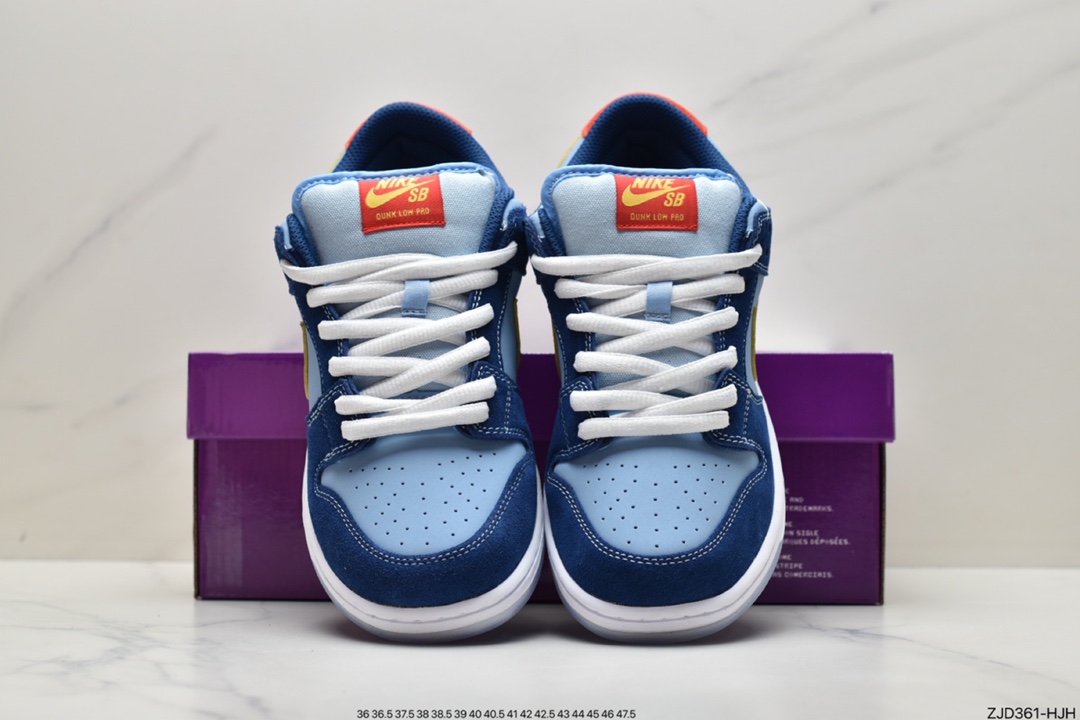 240 耐克Nike SB Dunk Low Pro 复古低帮 头层皮 休闲运动滑板板鞋DD1503-601