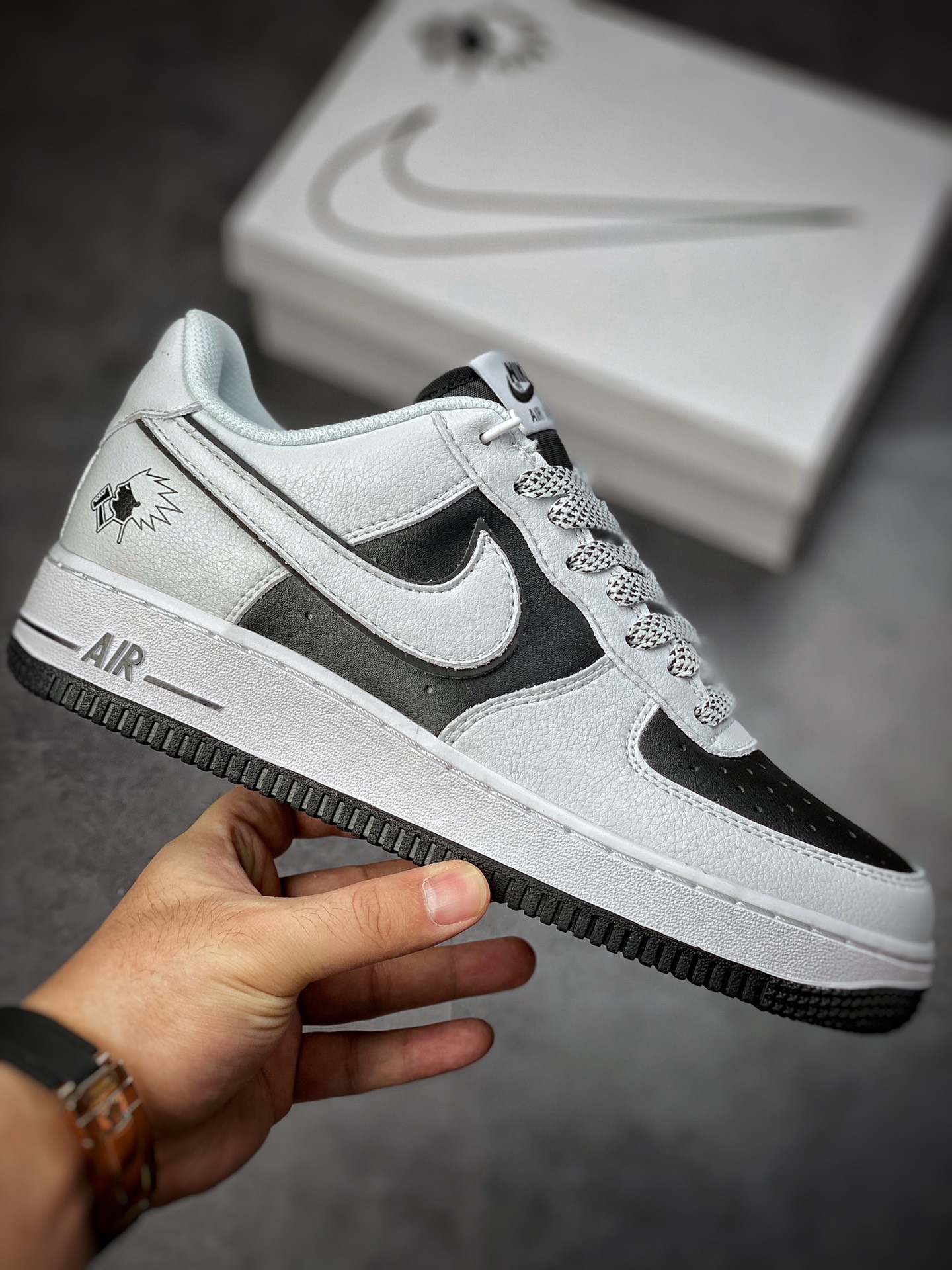 240 Nike Air Force 1 Low 07 喜茶黑白联名 KO8969-756