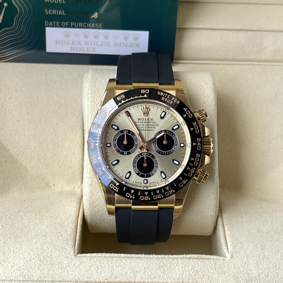 Rolex Daytona Orologio da Polso Blu Gomma