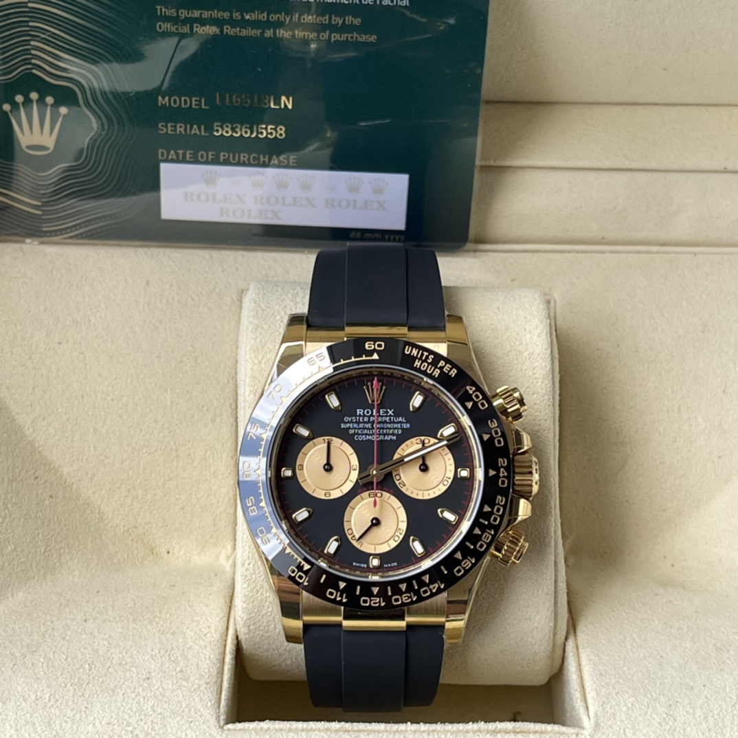 Rolex Daytona Orologio da Polso Blu Gomma