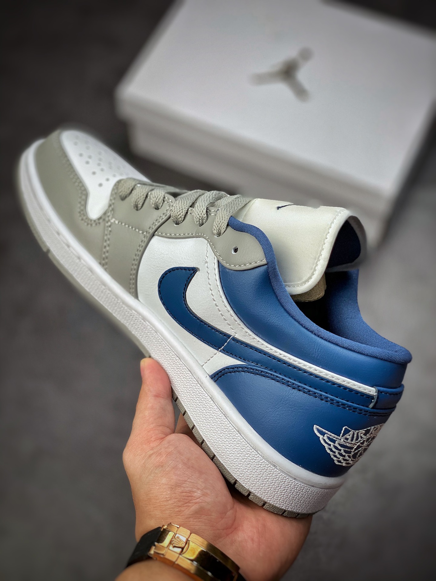 200 Air Jordan 1 Low 白灰蓝 AJ1乔1低帮休闲板鞋 DC0774-042
