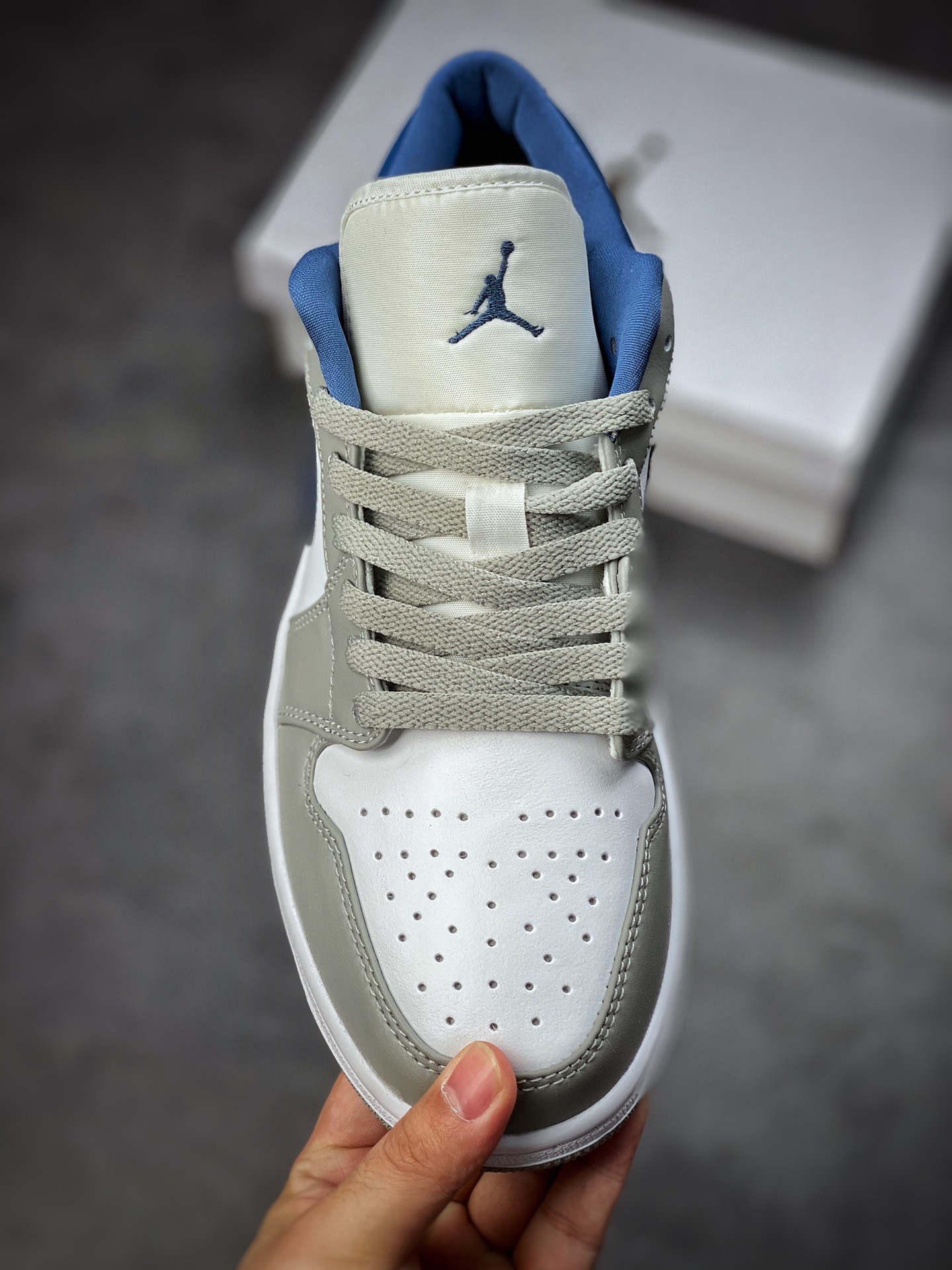 200 Air Jordan 1 Low 白灰蓝 AJ1乔1低帮休闲板鞋 DC0774-042