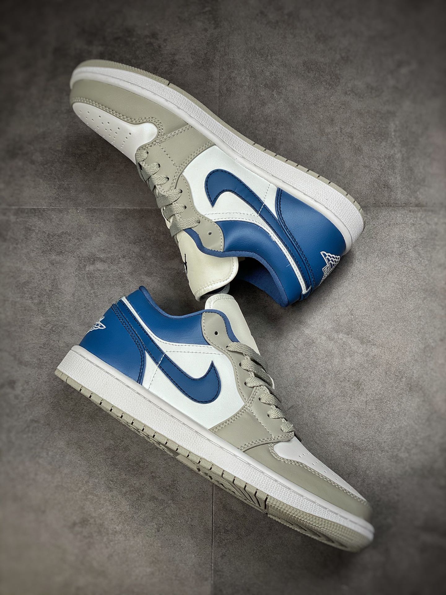 200 Air Jordan 1 Low 白灰蓝 AJ1乔1低帮休闲板鞋 DC0774-042