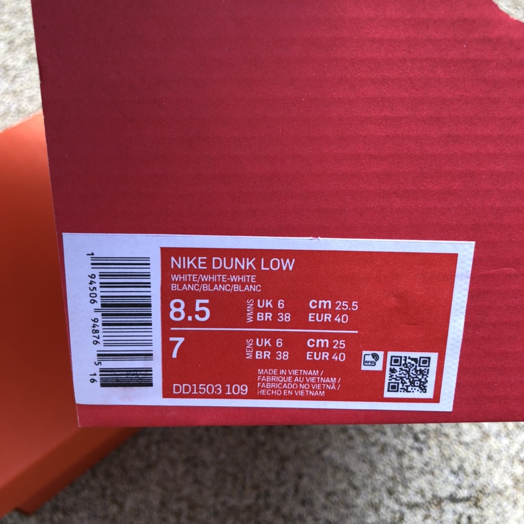 340 Nike Dunk Low Triple White 纯白 运动板鞋 DD1503-109